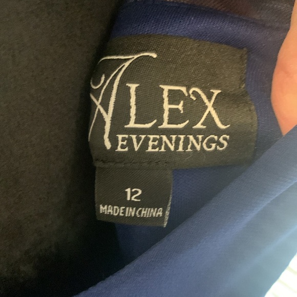 Alex evenings royal blue evening gown - Picture 6 of 8